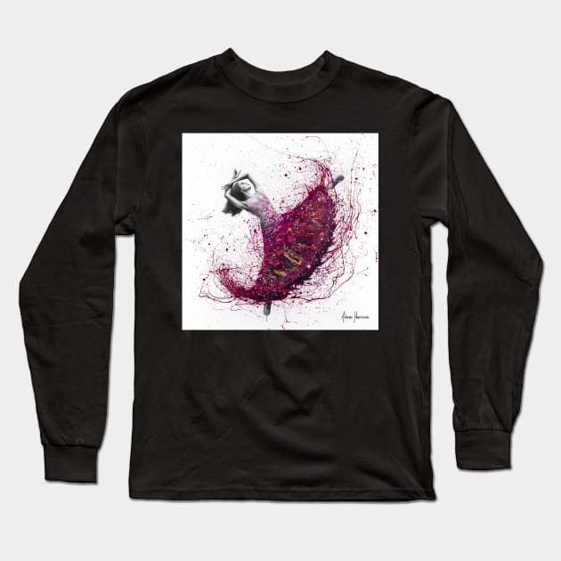 Magenta Night Dance Long Sleeve T-Shirt by AshvinHarrison